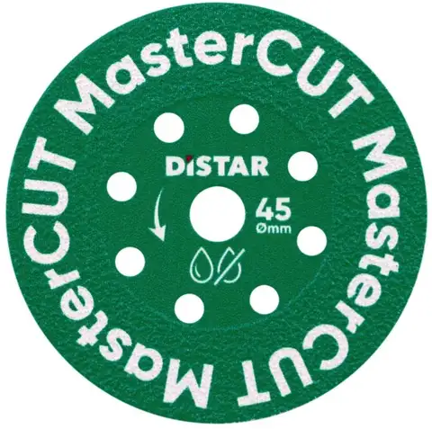 Коло алмазне відрізне по кераміці для гравера Distar MasterCUT 1A1R V 45x0,8x10x5,8 (87015424055) — Photo 6