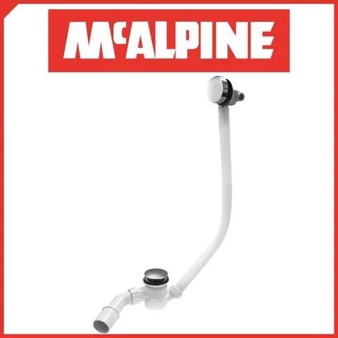 Сифон для ванн McAlpine HCN2600CC-15MM з напуском через перелив — Photo 3