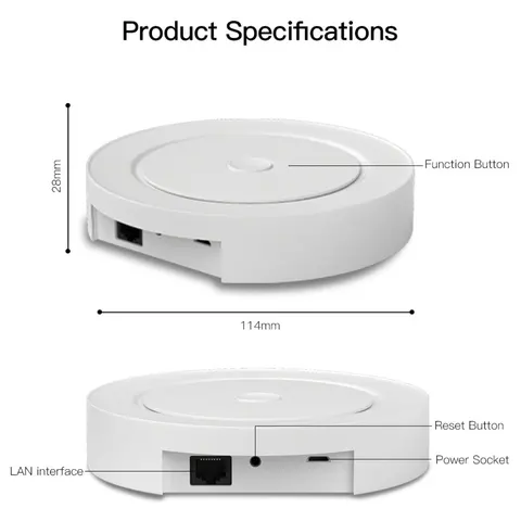 Мультимодовий контролер шлюз розумного будинку MOES ZigBee 3.0 — Photo 3