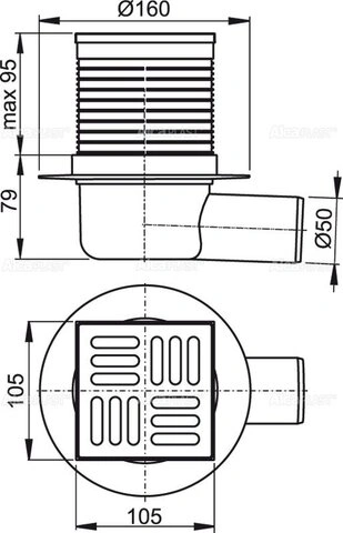 Зливний трап Alca Drain APV31 (сухий затвор) — Photo 5