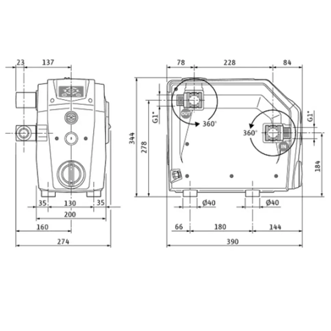 Насосна станція WILO Isar BOOST5-E-3 (0,75 кВт) 1x230V 50H (4243583) — Photo 11