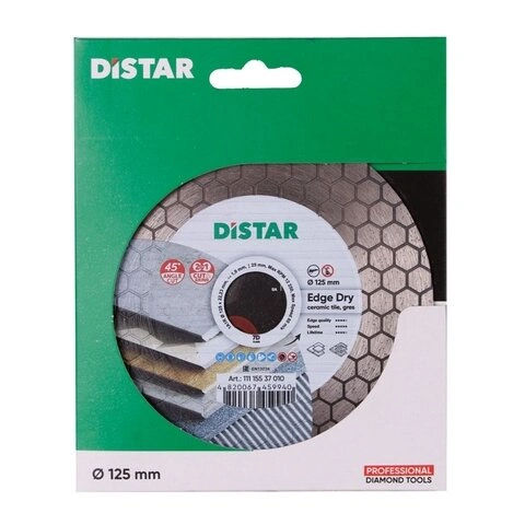 Коло алмазне відрізне по кераміці Distar 1A1R 125 Edge Dry (11115537010) — Photo 10