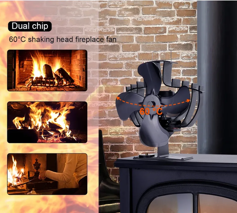 Вентилятор на теплову енергію Ecofan Canada Clever 4 (+термометр +поворотна головка двигуна) — Photo 13