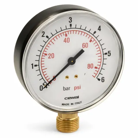 Манометр Cewal 1/2" 6 бар (Ø100) (91413310) — Photo 2