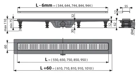 Душовий трап Alca Drain APZ10-950M — Photo 4