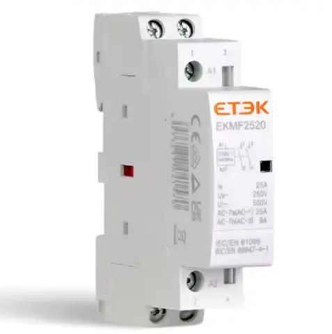 Контактор модульний ETEK EKMF 220V 25A — Photo 3