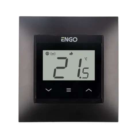 ENGO Кімнатний термостат з WIFI, 230В, монтаж під рамку 55x55, чорний (E55-B) — Photo 5