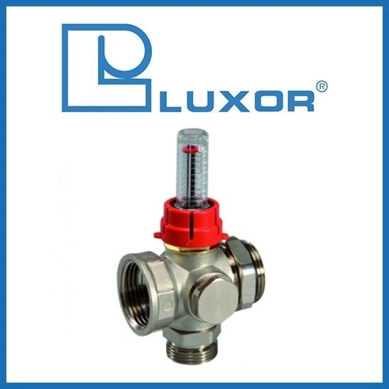 Колектор на 1 вихід LUXOR з витратоміром 1"x3/4"EK (CD 474) 15252701N — Photo 1