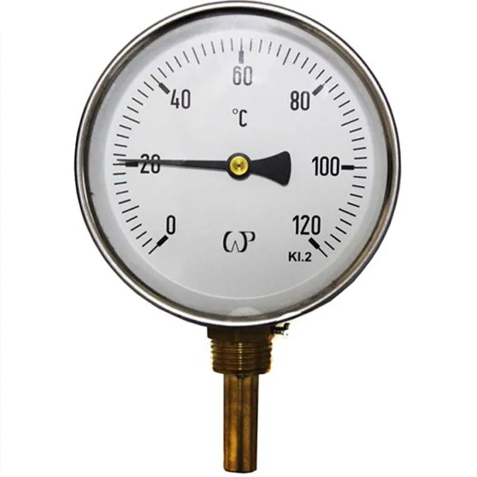 Термометр аксіальний нижній 1/2" 120°C (Ø100/50мм)