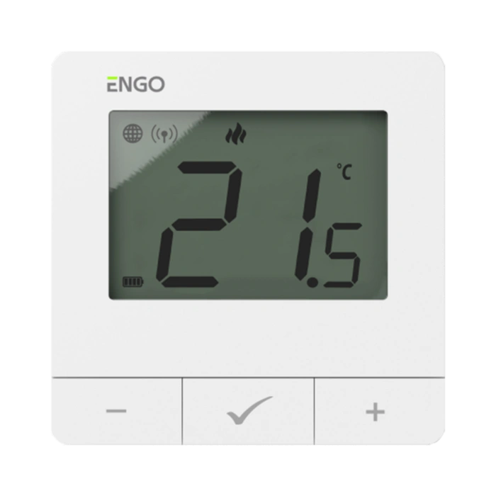 ENGO Кімнатний термостат з WIFI, радіо, 2AA, білий (E20i-W) 932312648 — Photo 1
