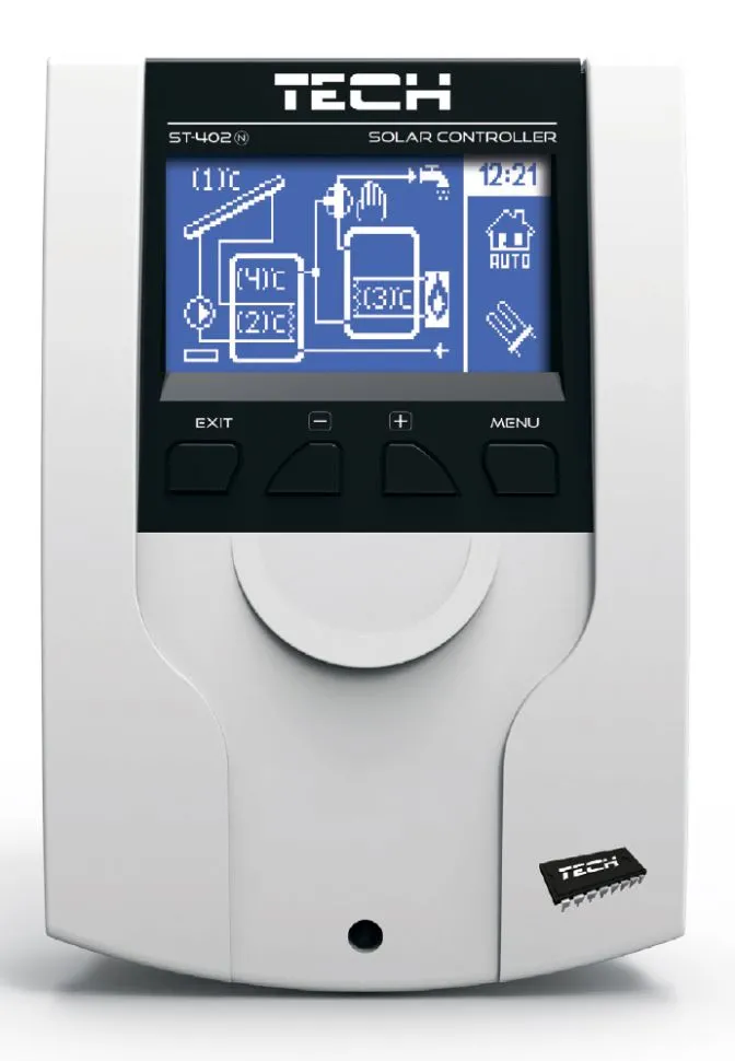 TECH Контролер соларний EU-402 N PWM + сухий контакт (17 схем)