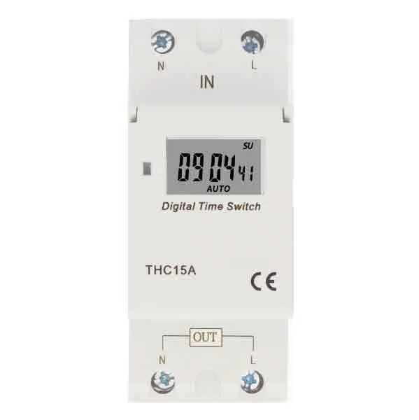Таймер цифровий тижневий на DIN-рейку DTS 220V/16A (N/L)