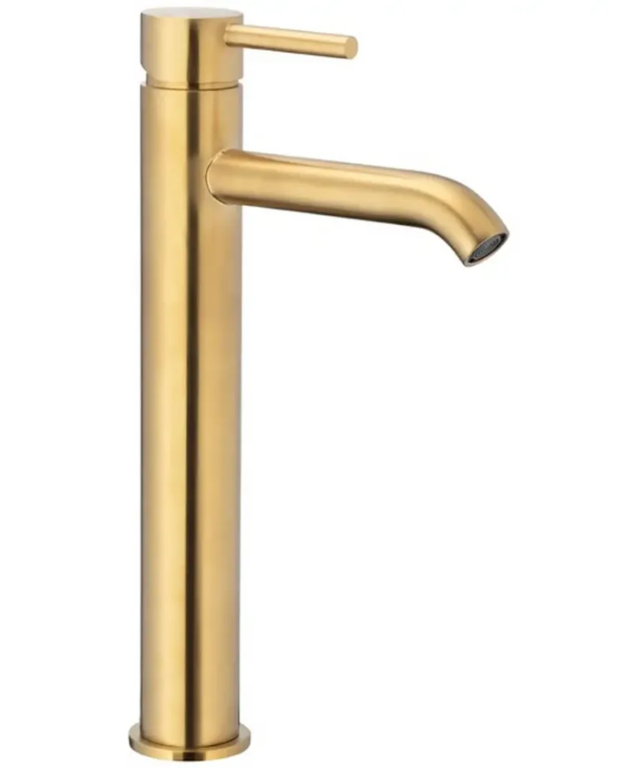 Змішувач для умивальника KFA ARMATURA MOZA GOLD 5032-612-31 з донним клапаном