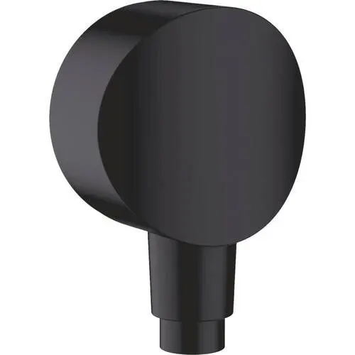 Hansgrohe Шлангове під'єднання FixFit круг, ЧОРНИЙ матовий (26453670)