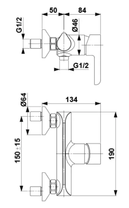Змішувач для душу Armatura Angelit 4726-010-40 — Photo 1