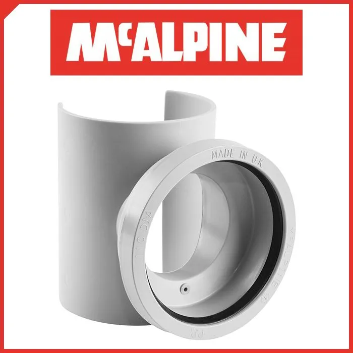 Врізання в трубу McALPINE 110/110мм MPSOB-110 — Photo 2