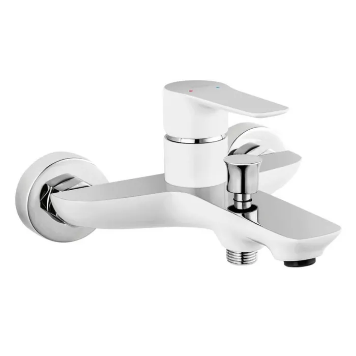 Змішувач для ванни Ferro Adore White/Chrome BDR1