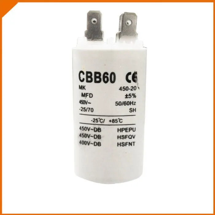 Конденсатор пусковий CBB60 25uF 450 (з клемою)