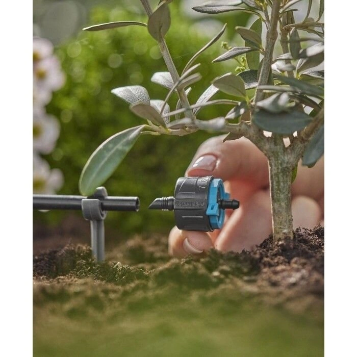 Крапельниця Gardena Micro-Drip-System кінцева тиск, що вирівнює 1-8 л/год, 5 шт (13304-20) — Photo 4
