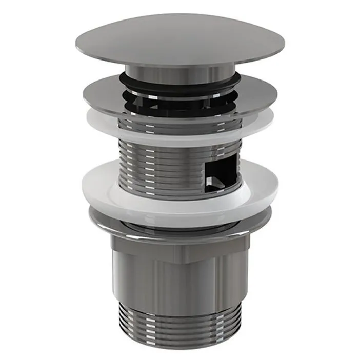 Водозлив для умивальника CLICK/CLACK Alca Drain A390 5/4" суцільнометалевий