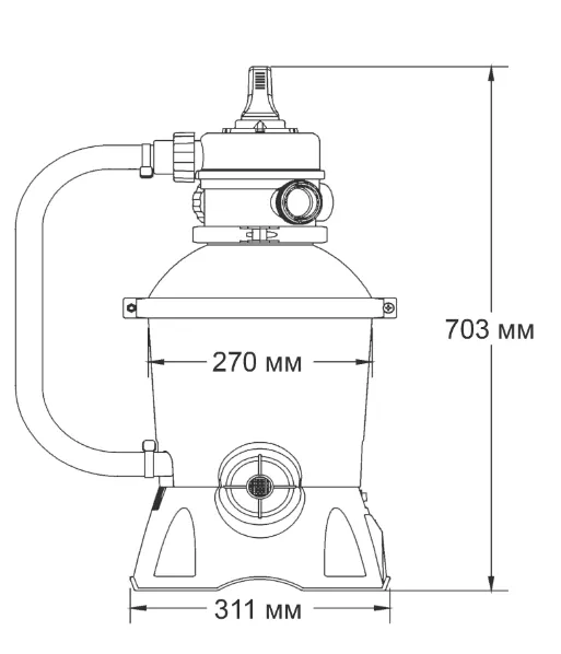 Фільтраційна установка для басейну Bestway FlowClear 58515 (3м3/год, 270мм, 8,5кг) — Photo 3