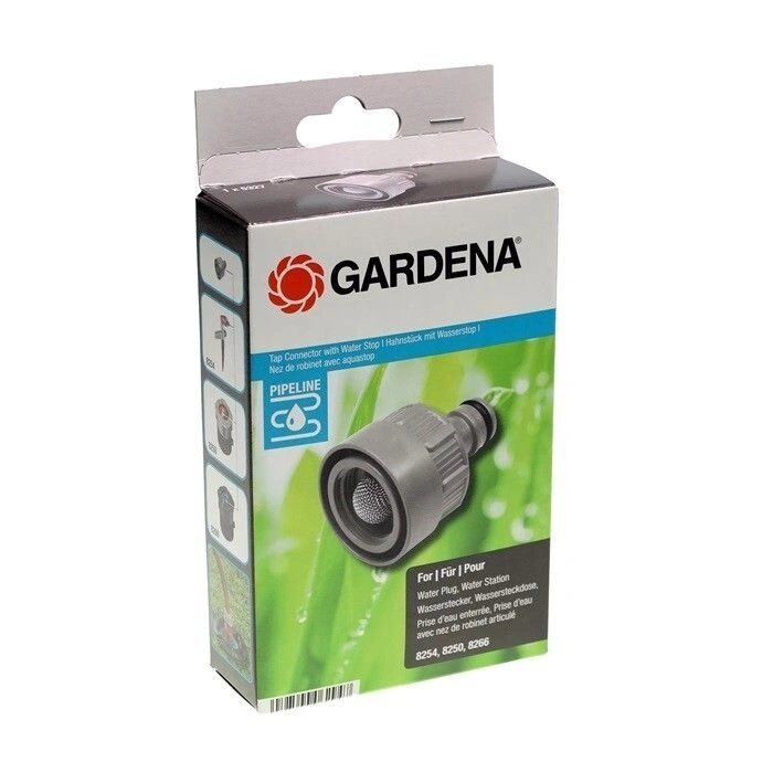 Конектор з автостопом для водяної розетки Gardena 8250, 8266 (05327-20) — Photo 1