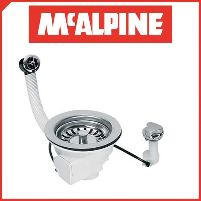 Злив (горло) для умивальника McAlpine PUFS113-CP-25 6/4" Ø113мм — Photo 1