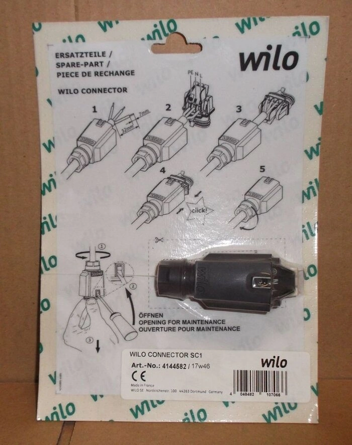 Конектор (штекер клеммник) WILO CONNECTOR SC1 до насосів Z-Nova /Yonos /Stratos Pico 4144582 — Photo 1