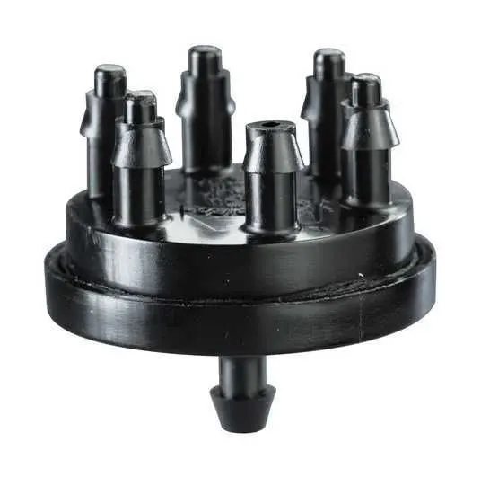 Rain Bird Колектор з 6 виходами 1/4" (4-6,35мм), з компенсацією тиску 3.79л/год (XB-10-6) — Photo 1