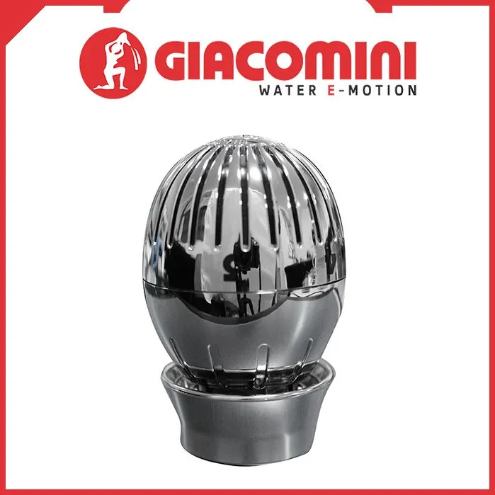 Термостатична головка GIACOMINI (R470CХ001) з під'єднанням CLIP-CLAP ХРОМ — Photo 2