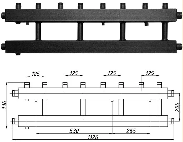 Колектор Termojet K42B125 (200)