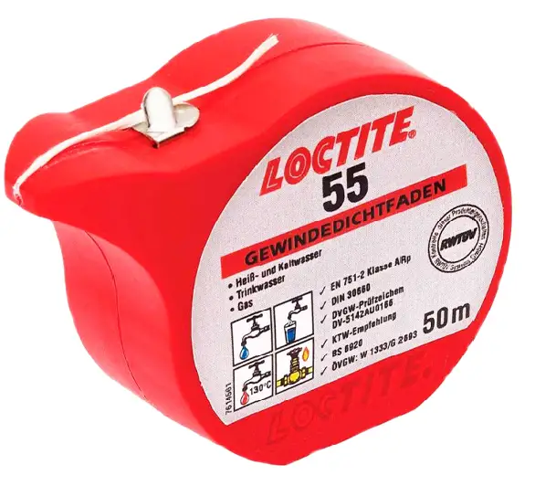 Нитка поліамідна із силіконом Loctite 55 — Photo 1