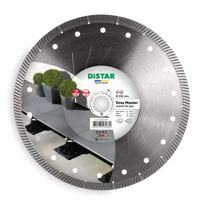 Коло алмазне відрізне для терасного керамограніта Distar 230x22,23/H Gres Master (81120528026)