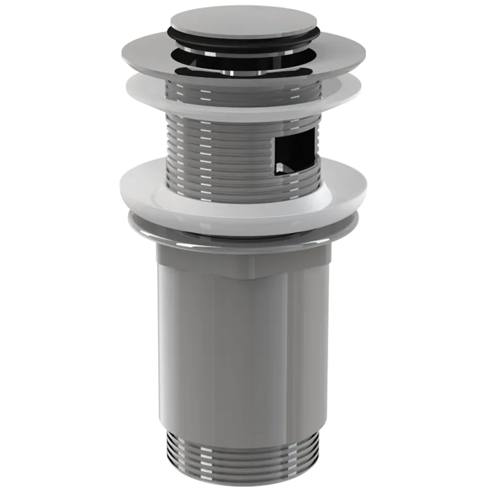 Водозлив для умивальника CLICK/CLACK Alca Drain A391 5/4" суцільнометалевий з малою заглушкою