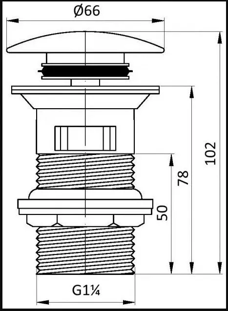 Донний клапан для раковини Imprese Grafiky ZMK041807500 — Photo 1