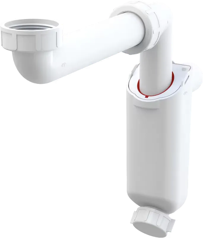 Сифон для меблів для умивальника DN32 з накидною гайкою 5/4" Alca Drain A43S-DN32