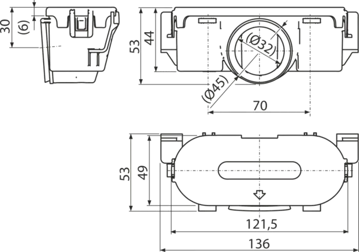 Гідрозатвор для трапу Alca Drain (APZ19, APZ20) SPZ06-ND — Photo 1