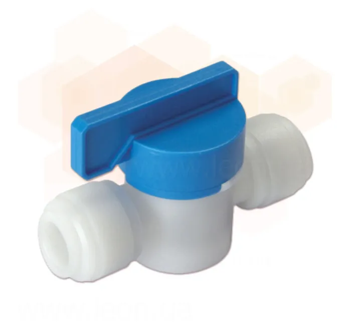 Fluidfit Кран в комплекті зі скобою 1/4" (трубка) (HBVU1/4-1/4W+HCP06-1/4) — Photo 1