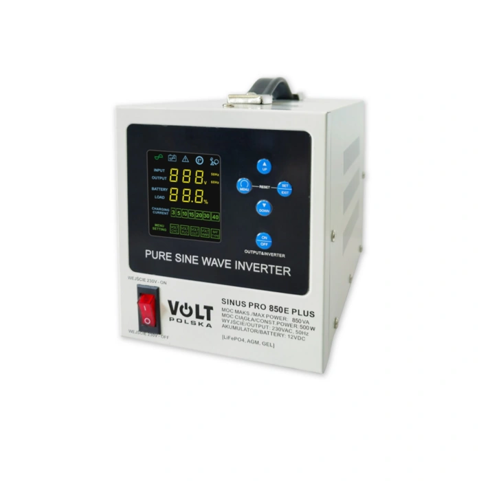 Перетворювач (інвертор) напруги VOLT Polska SINUS PRO 850E PLUS (500W) (3SPM08012M)