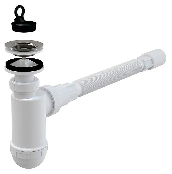 Сифон для раковини Alca Drain A41 Flexi (A41+A71)