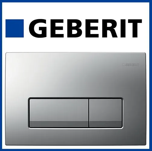 Кнопка для змиву Geberit Delta 51 (хром матова) 115.105.46.1 — Photo 1