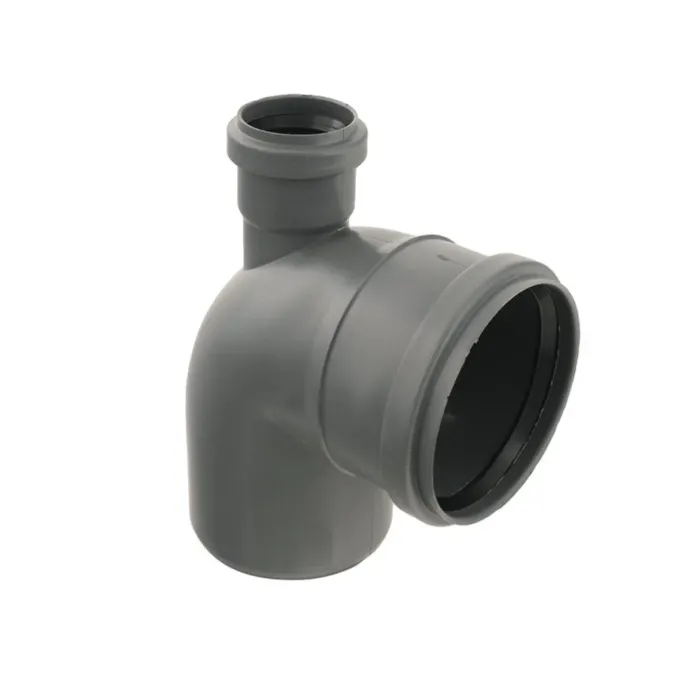 Коліно каналізаційне 110мм x50мм x90° (вгору) (SW-22702)