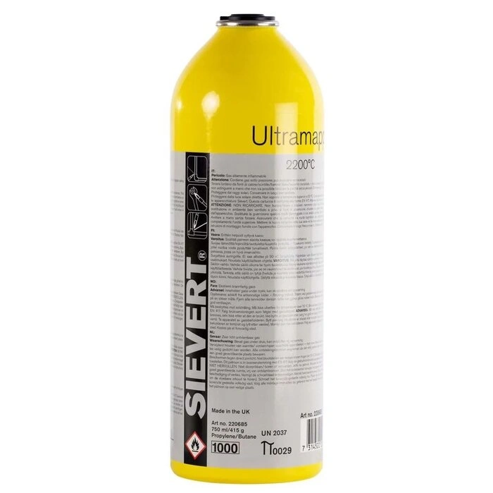 Газовий балон SIEVERT UltraMapp 750ml 7/16" (Rothenberger Mapp Gas)