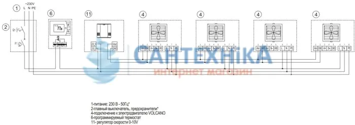 Потенціометр (регулятор швидкості обертання) VR EC (2-10V) з термостатом для VOLCANO (1-4-0101-0473) — Photo 2