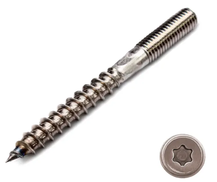INOX fastening Шпилька двогвинтова нержавійка