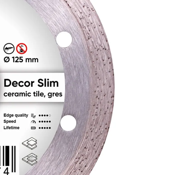 Коло алмазне відрізне по кераміці Distar 1A1R 125 Decor Slim (11115427010) — Photo 1