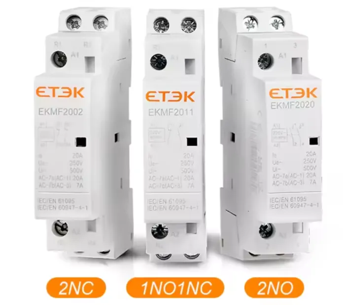 Контактор модульний ETEK EKMF 220V 25A — Photo 1