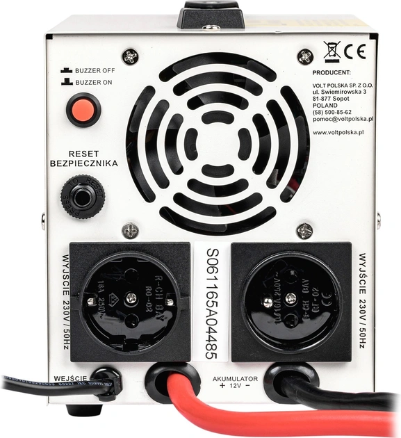 Перетворювач (інвертор) напруги VOLT Polska SINUS PRO 850E PLUS (500W) (3SPM08012M) — Photo 1