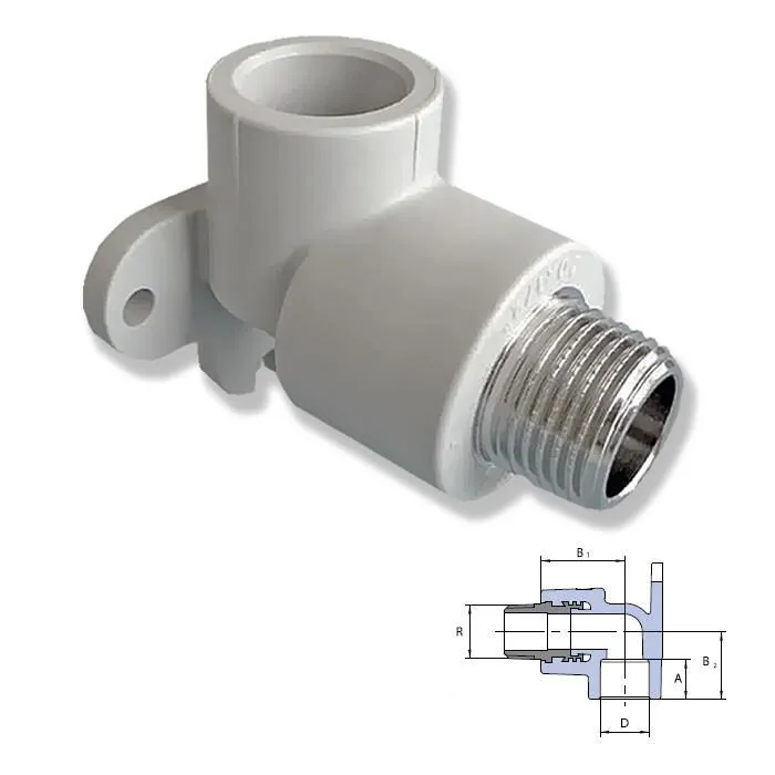 Настінний косинець Ekoplastik 20х1/2" наруж.