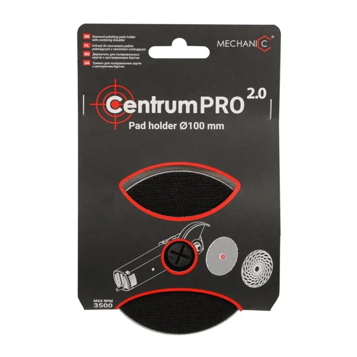 Утримувач алюмінієвий для полірувальних кіл Mechanic Centrum PRO 2.0 100*M14 (89568442042) — Photo 4